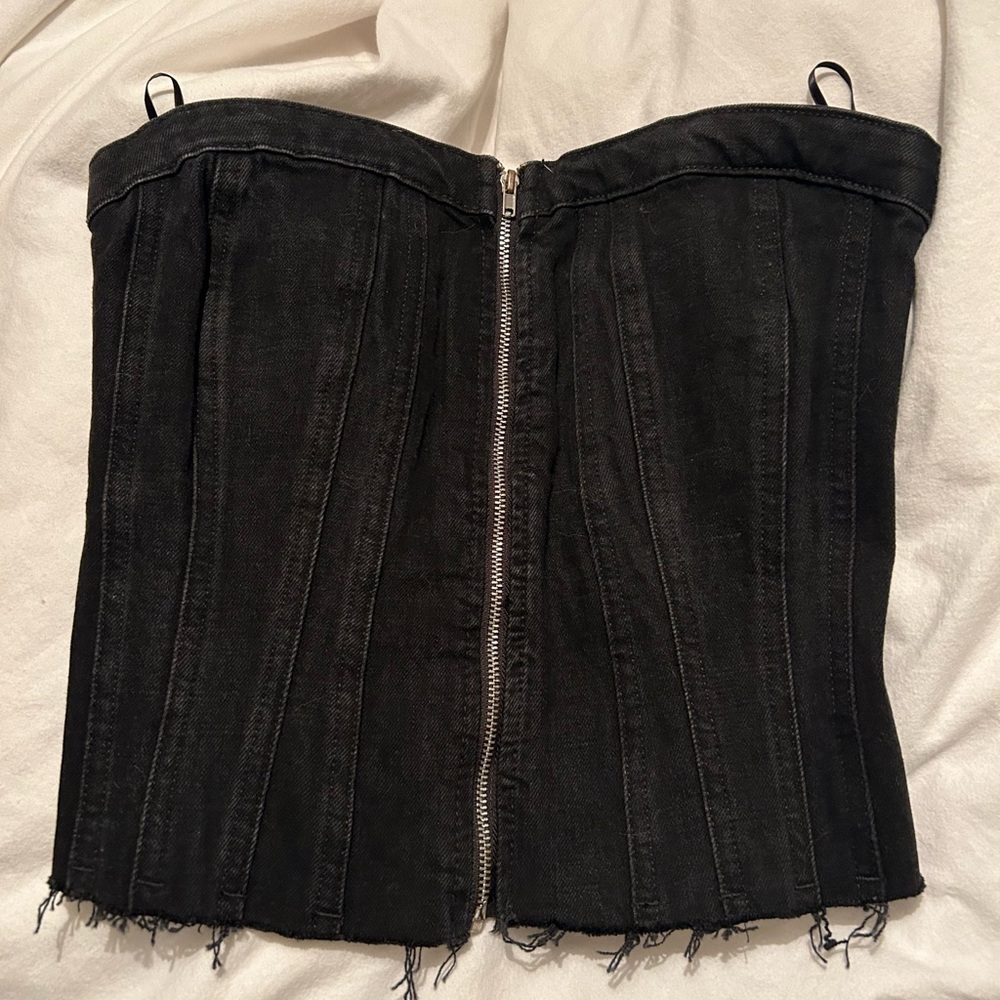 Zara Denim Top